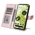 thumbnail image 6 of Allytechgroup Wallet Case for Google Pixel 6, Premium PU Leather Slim Flip Cover Stand Bumper Shockproof Protective Cards Slots Anti-Scratch Phone Case for Pixel 6, Rosegold, 6 of 11