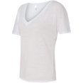 thumbnail image 2 of BELLA 8815 BellaCanvas Ladies` Flowy Basic V-Neck Tee 8815, M, White, 2 of 5