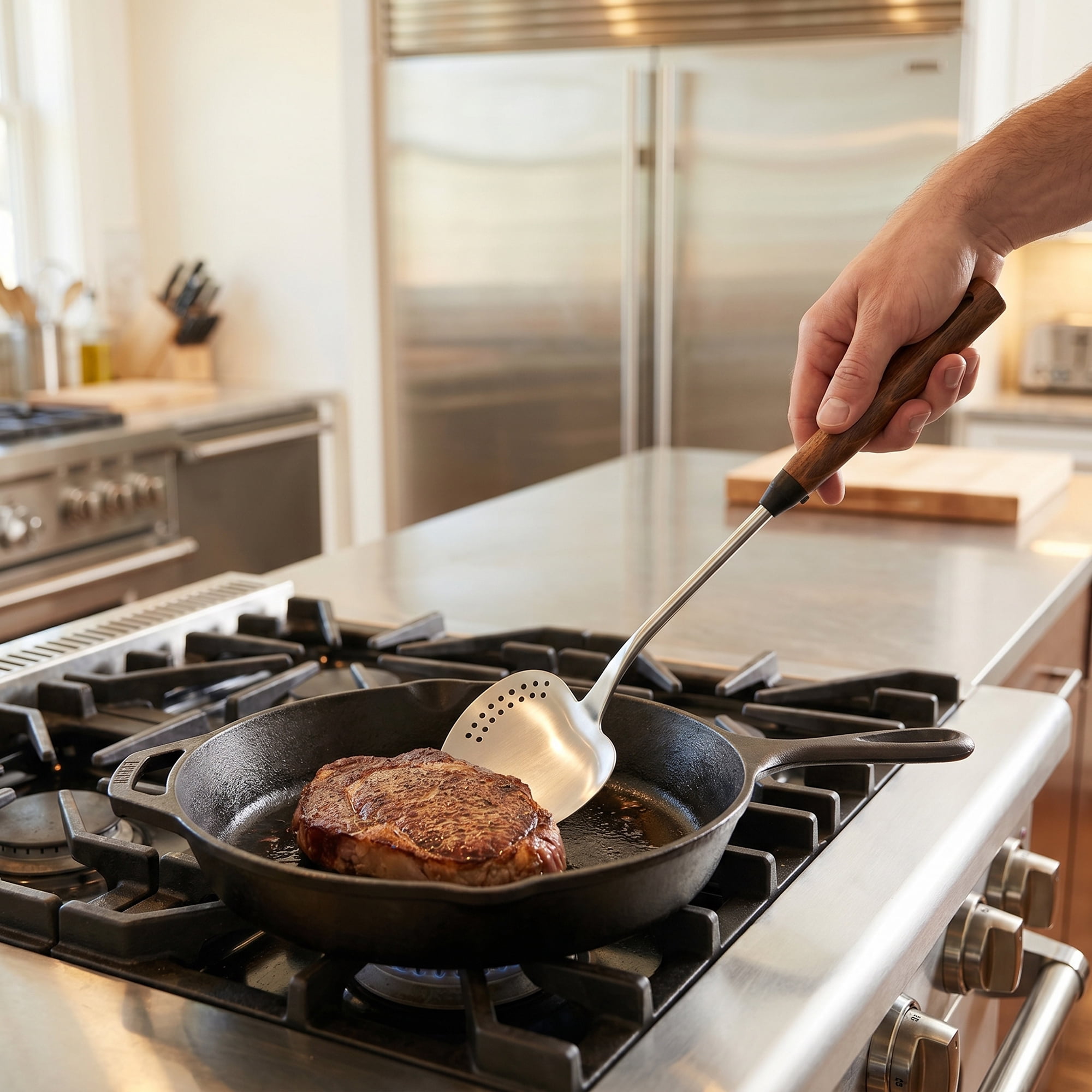 Unique Bargains Kitchen Utensil Spatula Ideal for Serving Silver-Missed Scoop 15.2x4.3 in