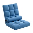 thumbnail image 3 of Silla de suelo con respaldo, sofá de suelo cómodo, sofá de apartamento Azul, 3 of 9