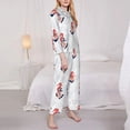 thumbnail image 3 of Pofeuu Sea Horse And Corals1 Print Womens Pajamas Set Long Sleeve Sleepwear Button Down Nightwear Soft Pj Lounge Sets Button Down Pajamas Women-Medium, 3 of 7