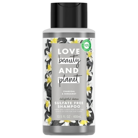 Love Beauty & Planet Sulfate Free Clarifying Shampoo Charcoal & Bergamot 13.5 oz