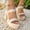 Beige, variant on Women's Glitter Sparkly Upper Wedge Platform Sandals, Wide Width Thick Sole Comfort Casual Summer Beach Slides Brown 42