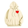 thumbnail image 6 of XINXIAOO Hoodies Sweatshirt for Women Long Sleeve Hoodie Womens Hoodies Pullover Baggy Hoodies Beige Sweatshirt Women Fall Outfits for Women 2025 Trendy Young Women, 6 of 6