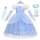 thumbnail image 2 of Disney Cinderella Princess Cosplay Dress for Girl Kids Ball Gown Sequin Carnival TUTU Puff Mesh Clothing for Birthday Gift2T (Size 100) Gao Jinjia LED, 2 of 2