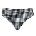 thumbnail image 4 of Panache Midi Gathered Swim Pant (SW1729),12-Medium,Black Gingham, 4 of 6