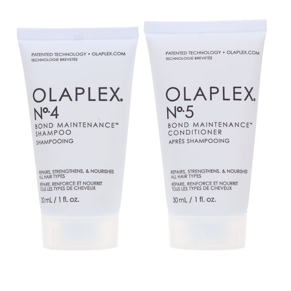 Olaplex No.4 Bond Maintenance Shampoo 1 oz & No.5 Conditioner 1 oz Combo Pack
