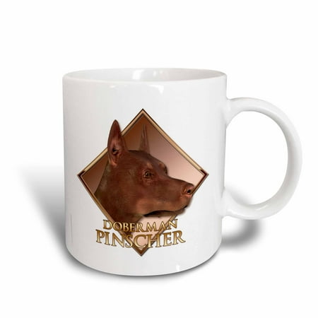 3dRose Doberman Pinscher, Ceramic Mug, 15-ounce