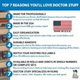 thumbnail image 4 of Doctor Stuff - File Folder Labels, Number 5, Jeter 3000 Match - JSNM Series Chart Stickers, Red, 3/4" x 1-1/2", #5, 500/Roll, 4 of 4
