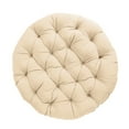 Sorra Home 44inch Round Papasan Cushion Ivory