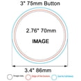 thumbnail image 6 of Techtongda 3" 75mm Pin Back Button Parts Round Button Parts Metal Badges 100 Sets/Pack DIY, 6 of 8