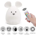 thumbnail image 3 of Children's night light, multi-colored LED baby bedside lamp, rechargeable nursery lamp, portable silicone night lamp with remote control, touch control, adjustable light intensity, 3 of 7