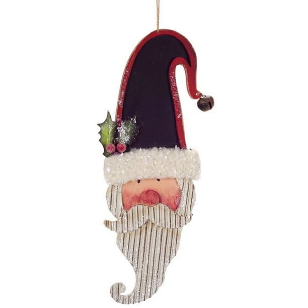 Melrose 13" Blanc et Rouge Santa Claus avec le Chapeau de Tableau Suspendu Ornement de Noël