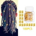 thumbnail image 4 of Perlas para trenzar el cabello Zulema 100 piezas Oro ```, 4 of 8