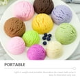 thumbnail image 3 of 6 bolas de helado falsas, modelo realista, simulación de comida artificial, decoración de postres., 3 of 5