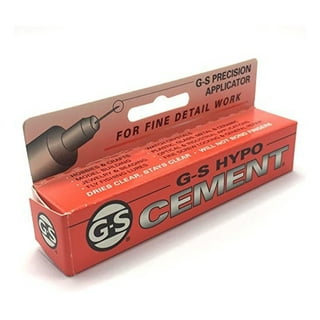 G-S Hypo Cement Craft Glue Watch Crystal Jewelry Adhesive 1/3 oz GS 