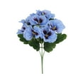 thumbnail image 2 of MixMart Artificial Flowers Artificial Flower Pansy Flower Ornaments Light Blue Artificial Flowers, 2 of 6