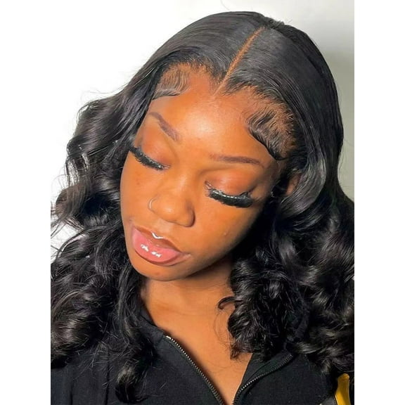 Deep Wave Lace Front Wig, Human Hair, 180 Density, HD Full Lace Front Wig, Curly Human Hair Wig with Baby Hair for Women