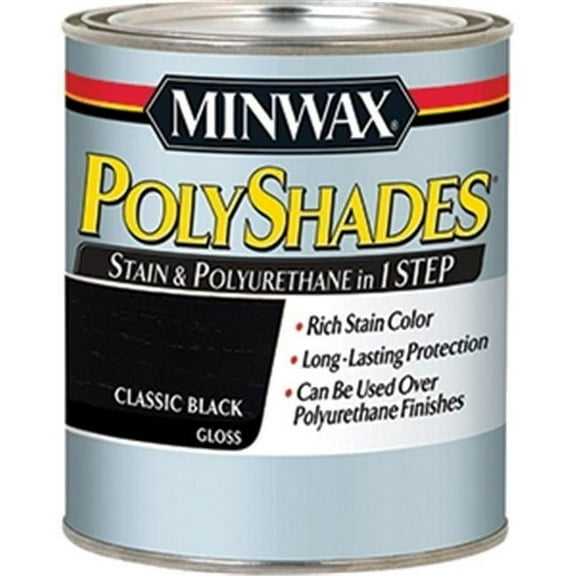 Minwax 61495 1 qt. Gloss Classic Black 495 Polyshades