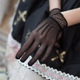 thumbnail image 3 of Minnieouse Guantes de boda hechos con encaje, arreglo cómodo y guantes de rejilla de malla no irritantes, guantes de rejilla de malla guantes y mitones blanco, 3 of 6