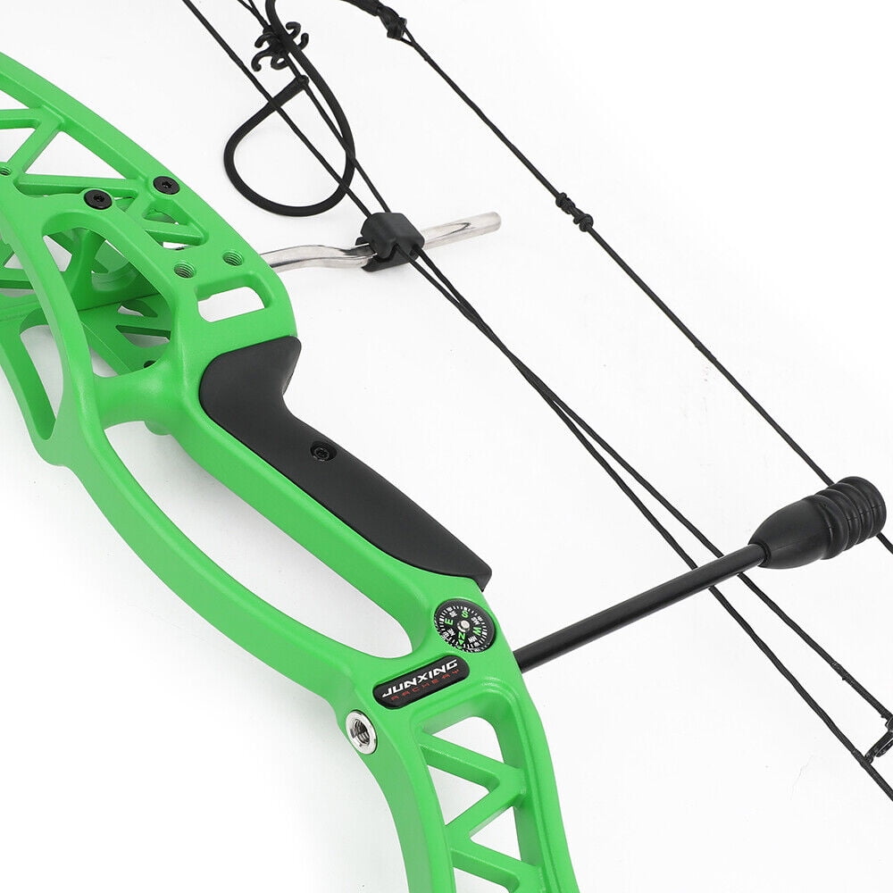 AME Compound Bow Kit 0-70lbs Archery Hunting Package Arrows Adult Target Shooting（only bow-green）