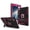 Black+Hot Pink, variant on Military Shockproof Case for Apple iPad Mini 1 2 3 4 5 6 7, Heavy Duty Rugged Rubber Kickstand Cover