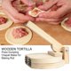 thumbnail image 1 of Prensa de madera para tortillas, para hacer masa de albóndigas, para hacer chapati, roti, tacos, maíz, herramientas de prensado, accesorios de cocina, 1 of 8