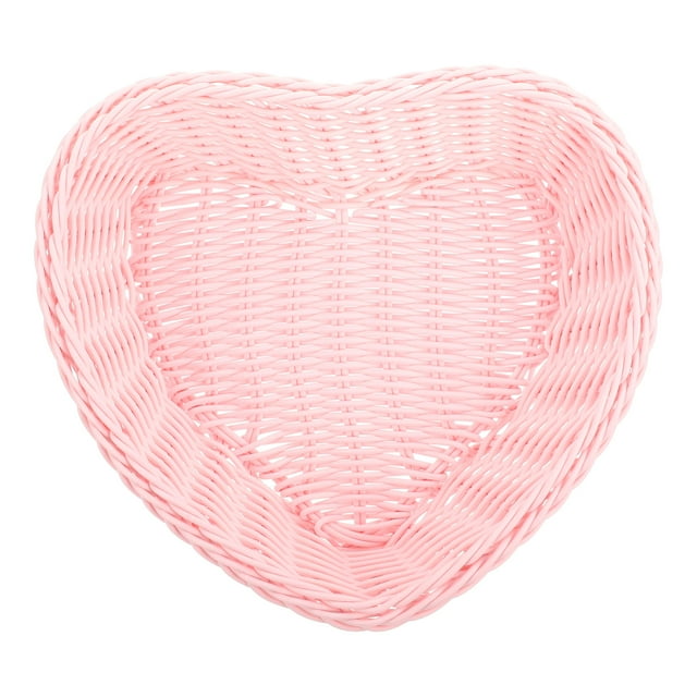 Cesta de diseño de la forma del corazón Cesta para servir cesta de escritorio Cesta de almacenamiento
