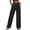 Black, variant on Eddoyee Womens High Waist Cargo Wide Leg Denim Pants Stretch Casual Jeans S-XXL