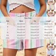thumbnail image 2 of Yievot Summer Beach Shorts for Women Floral Print Elastic Waist Drawstring Relaxed Fit Vacation Shorts, 2 of 5