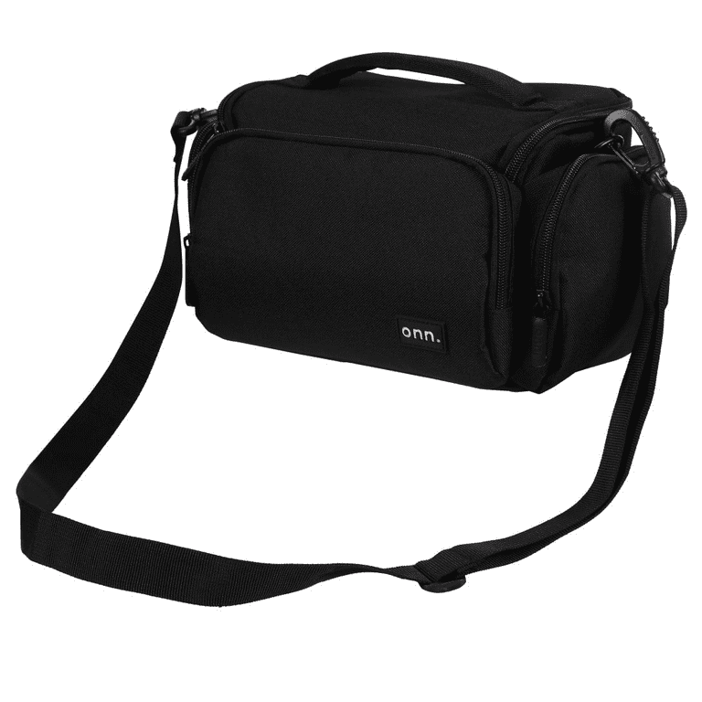 onn. 11 Padded Camera Bag, Black