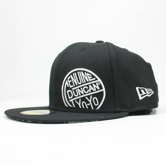 Duncan Yo-Yo Genuine Duncan YoYo Fitted Baseball Cap - New Era Hat (Black, 7 1/8")