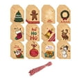 thumbnail image 1 of Christmas Tags Tree Hanging Ornament Gift Tags for Holiday Party Celebration Khaki, 1 of 8
