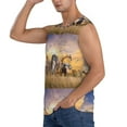 thumbnail image 3 of Daiia Wildlife Protection Printed Men's Tank Tops,Casual Soft Sleeveless Gym Muscle Shirts Bodybuilding Tee-Small, 3 of 8