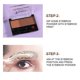 thumbnail image 2 of 2 in 1 Eyebrow Powder, Portable, Two-Tone, Adjustable, for Beginners, Light Khaki, Light Brown, 2 of 4