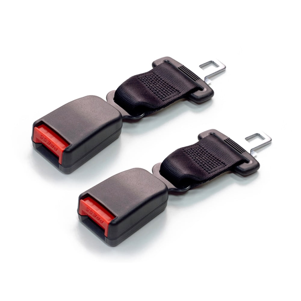 7" Seat Belt Extender 2Pack (Type A 21.5mm Wide Metal Tongue) No