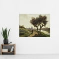 thumbnail image 2 of Paul Gabriel Landscape With Two Trees Painting Extra Large XL Wall Art Poster Print, 2 of 3