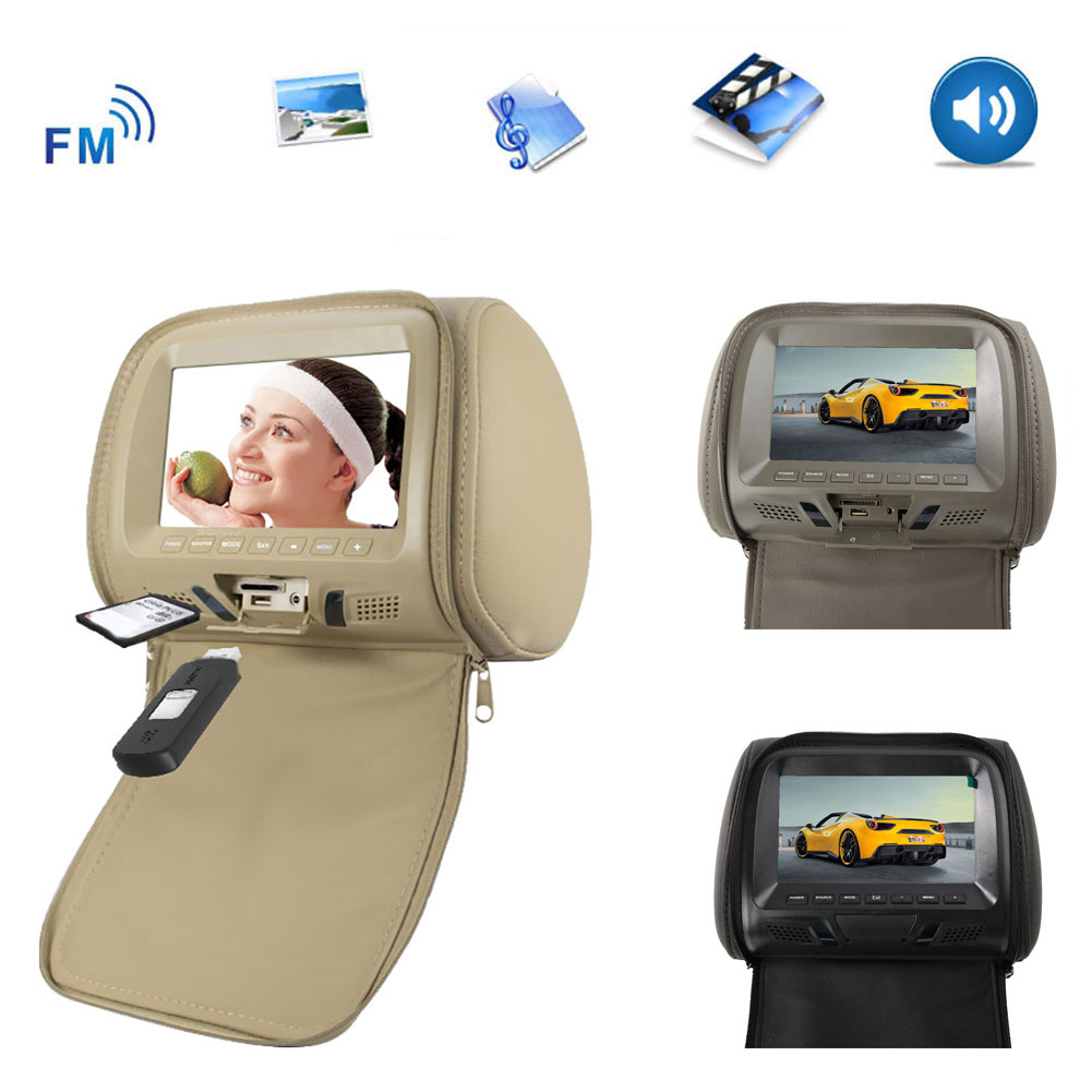 Aofa Universal 7 Inch Car Headrest 