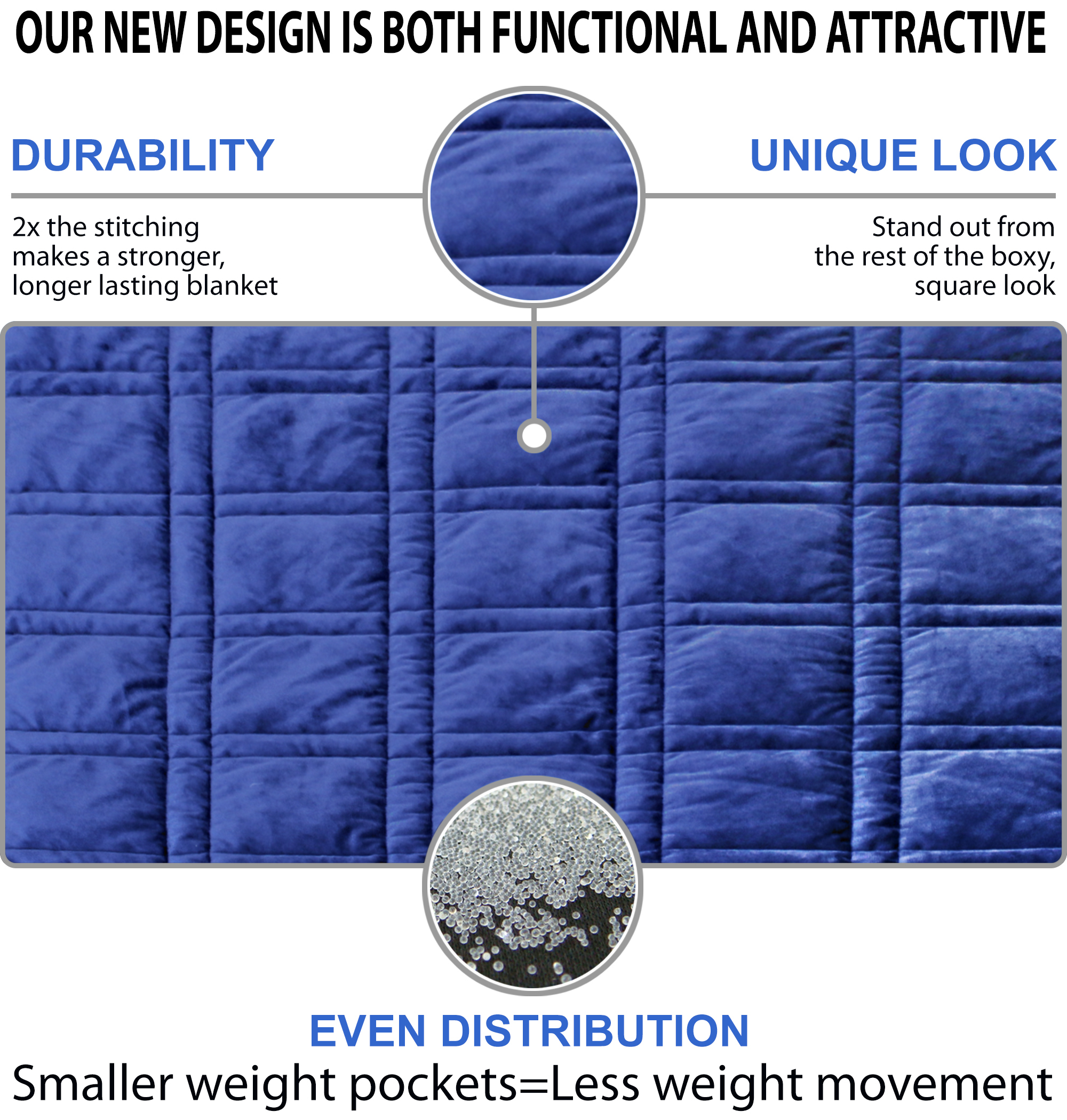 Ultra Plush Pine & River Minky Weighted Blanket (60"x80", 20 lb) in Grey