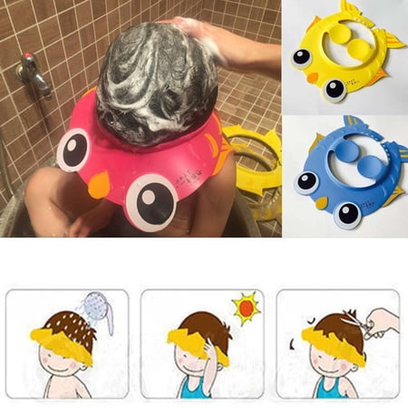Baby Kids Children Safe Shampoo Bath Bathing Shower Cap Hat