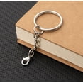 thumbnail image 2 of 50 Pcs 1 Inch/25mm Split Keyrings with Chain Silver Keychain Ring, Key Chains Rings Parts with Open Jump Ring and Connector, 2 of 7