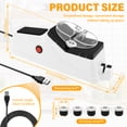 thumbnail image 2 of Electric Knife Sharpener USB High Efficiency Kitchen Knife Sharpener with 6 Replacement Grinding Wheel for Home Commercial Chef, 2 of 11