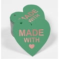 thumbnail image 2 of Inkdotpot Real Rose Gold Foil Made With Love Wedding Tag Favor Hang Paper Tag 100 Pieces, 2 of 6
