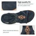 thumbnail image 5 of Womens Summer Flats Sandals Casual Beach Shoes Dress Ankle Elastic sandals, 5 of 6