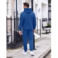 thumbnail image 3 of COOFANDY Men's Tracksuit 2 Piece Hoodie Sweatsuit Sets Casual Athletic Jogging Suits Waffle Plaid Jacquard Outfits, 3 of 10