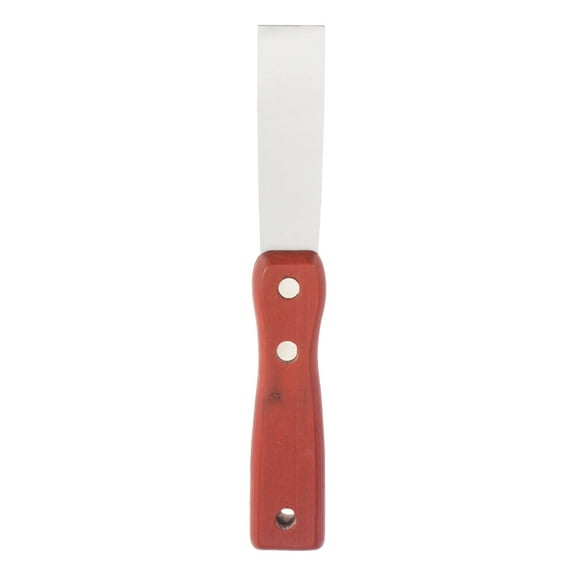 Uxcell 1" Stainless Steel Putty Knife Wooden Handle for Drywall