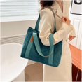 thumbnail image 4 of CoCopeaunts Women Tote Bag Fashion Large Corduroy Handbag Shoulder Bag Students Plain Hobo Bag, 4 of 8