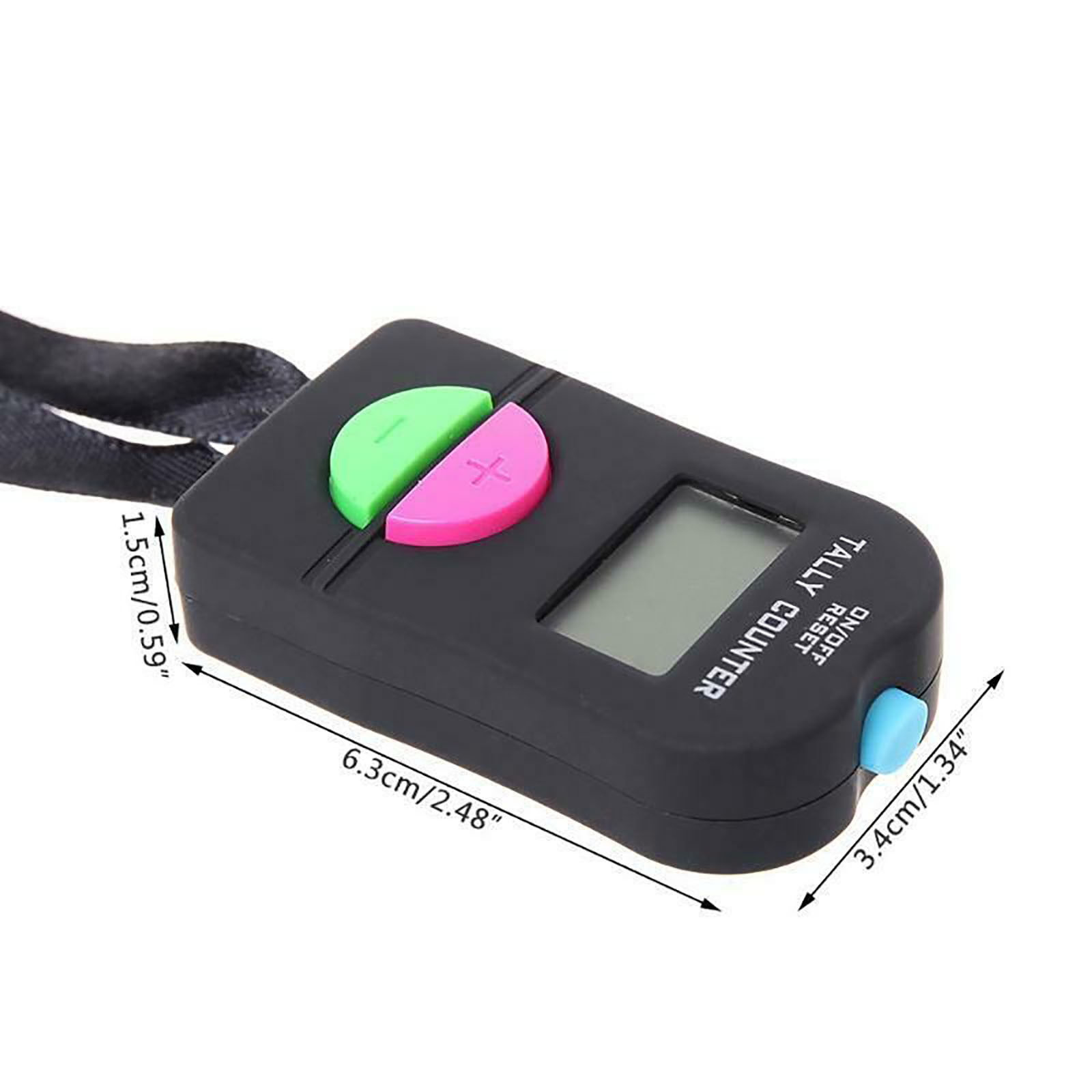 solacol Tally Counter Clicker Hand Tally Counter Golf Counter Clicker Digital Hand Tally Counter Electronic Manual Clicker Golf Gym Hand Held Counter Hand Counters Clickers - image 2 of 3