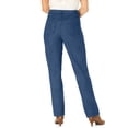 thumbnail image 2 of Woman Within Plus Size Perfect Relaxed All-Cotton Denim Five-Pocket Jeans, 2 of 3