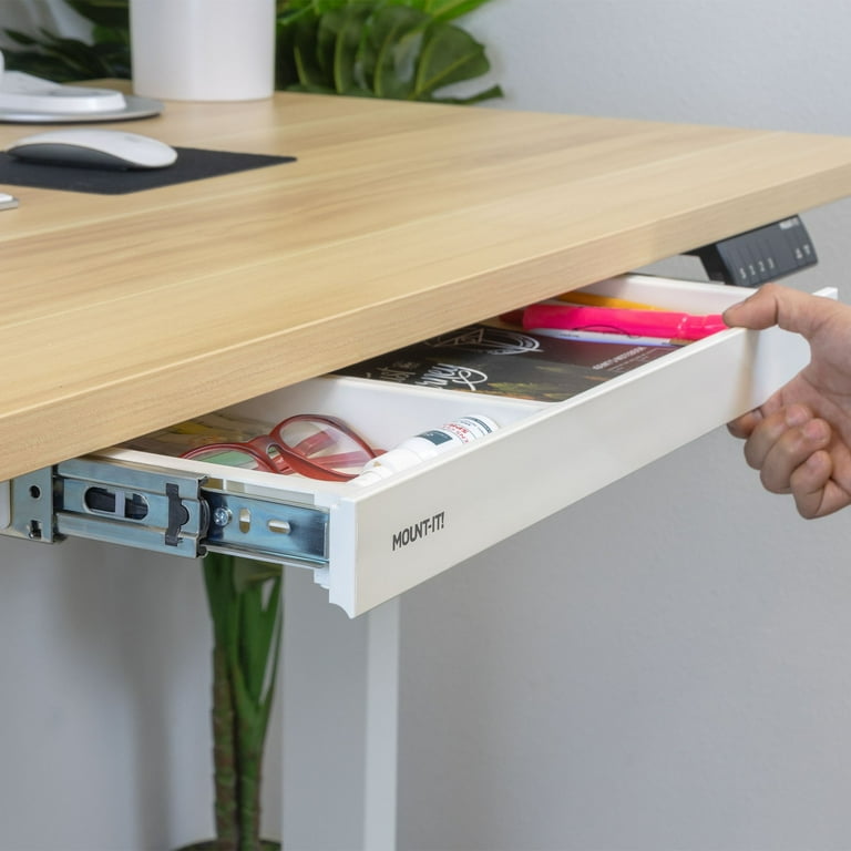 Under desk drawer white discount